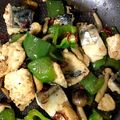 週末は主夫になります's cooksnap of when they made 簡単！サバとピーマンのガーリック醤油炒め.