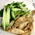 Nonplate's cooksnap of when they made きゅうりと胡麻だれ鶏むね肉のサラダ.