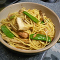 卯月のうさぎ２０１４'s cooksnap of when they made 絹さや・舞茸・ツナの和風パスタ.
