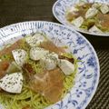 ジョングレ's cooksnap of when they made ドライトマトのカプレーゼ風冷製パスタ.
