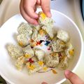 双子boyママ☆'s cooksnap of when they made コーンと青のりの蒸しパン♡離乳食・おやつ.