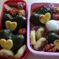 ammy2001's cooksnap of when they made ハートの三色おにぎり弁当 幼稚園.