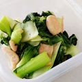 くっくペタ's cooksnap of when they made 鶏ももとチンゲン菜の醤油バター炒め.