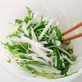 くっくペタ's cooksnap of when they made 水菜と大根のサラダ.