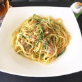 いちまる☆るな's cooksnap of when they made 鶏肉と水菜の和風パスタ⁂お手軽簡単.