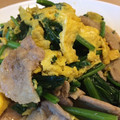 ねみねみ's cooksnap of when they made ほうれん草と豚バラ卵炒め.
