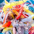 クックB4I4PT☆'s cooksnap of when they made さば缶の白だしマリネ.