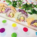 さくさくmomo's cooksnap of when they made レインボーロール寿司.