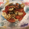 ハニ〜's cooksnap of when they made 水菜とトマトとちくわの塩昆布サラダ.