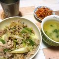_chichichi's cooksnap of when they made 豚とキャベツの柚子胡椒風味丼♪.