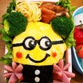 梨琉WAKWAK's cooksnap of when they made ミニオンキャラ弁.