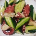 yoko0047's cooksnap of when they made きゅうりとタコのごま油和え.