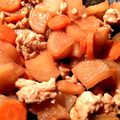 ame-ikuru's cooksnap of when they made 大根と鶏もも肉の生姜煮.