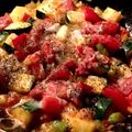 ame-ikuru's cooksnap of when they made 簡単♪トマトとズッキーニのオープン焼き♪.