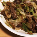 もんちゃ！'s cooksnap of when they made 牛肉とレタスのオイスター炒め.