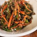 低カロ探検隊's cooksnap of when they made (常備菜) ピーマンと人参の胡麻きんぴら.