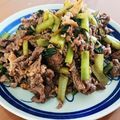 レミーファミーママ's cooksnap of when they made 小松菜牛肉油揚げの塩炒め.