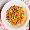 桃のすけ☆☆'s cooksnap of when they made 豚肉と野菜の豆板醤炒め♪.