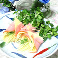 tennisnoah's cooksnap of when they made ✿簡単♪かいわれ大根とチーズのハム巻き✿.