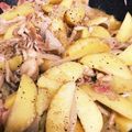 クックOQTU47☆'s cooksnap of when they made じゃがいもとベーコンのカルボナーラ風炒め.