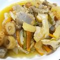 ウッシー母's cooksnap of when they made 簡単！大根を豚肉と竹輪で炒めた定番おかず.