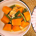 ももたももた's cooksnap of when they made めんつゆで簡単！ほくほく♡かぼちゃの煮物.