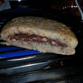 クックBNQ5PD☆'s cooksnap of when they made ホットケーキサンド　あんこチーズ.