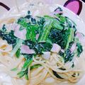 ★MABO111★'s cooksnap of when they made ノンオイル☆豆乳味噌スープパスタ.