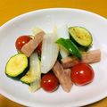 yuryさん's cooksnap of when they made ズッキーニとベーコンの彩り中華炒め.