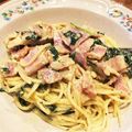3934's cooksnap of when they made ●ご褒美！簡単、濃厚カルボナーラ●.