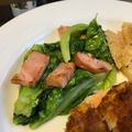 ☆tmy☆'s cooksnap of when they made 簡単☆サラダ菜とベーコン炒め.