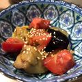 ★鯢★'s cooksnap of when they made 茄子とトマトの甘酢サラダ.