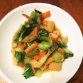 LuckyBerry's cooksnap of when they made 青梗菜と冷凍イカ&エビの塩だれ炒め.
