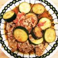9mmbear's cooksnap of when they made ズッキーニとトマトと豚肉のにんにく炒め.