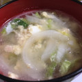 初心者みみ's cooksnap of when they made 白菜とツナ缶の卵の中華スープ.