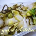 yukiはぴ's cooksnap of when they made 一晩でおいしい♪白菜漬.