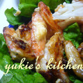 yukiはぴ's cooksnap of when they made お弁当にいかが？エビのﾏﾖ醤油炒め.