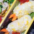 nosso's cooksnap of when they made キャラ弁☆そっくりエビフライおにぎり弁当.
