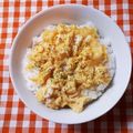 えつエツ's cooksnap of when they made 朝ごはんに♡炒り卵だけご飯♡.