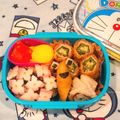 こもも0613's cooksnap of when they made キャラ弁おかず　梅雨の時期に！あじさい.