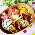 さくさくmomo's cooksnap of when they made キャラ弁☆ バレーボール 応援 ごはん.