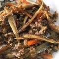 猫のミイヤ's cooksnap of when they made ご飯がすすむ♪簡単ごぼう挽き肉丼.