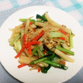 まぶたん's cooksnap of when they made 残り物の野菜のきんぴら風？.