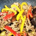 わんたにゃんた's cooksnap of when they made 豚肉入り♪茄子とピーマンのゴマ味噌炒め.