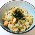 あおくま。's cooksnap of when they made 鮭の切り身で炊き込みごはん.