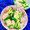 ふたごゆき's cooksnap of when they made ❀ささ身と胡瓜の塩麹炒め❀　.