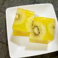 ☆シナモン∞'s cooksnap of when they made ５分でできる☆オレンジキウイ寒天！.