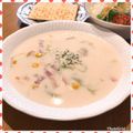 nakamucchi's cooksnap of when they made 簡単！包丁いらずのシーフードチャウダー.