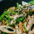 snow☆fire's cooksnap of when they made ピーマンとちくわの塩昆布炒め.