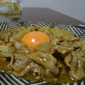 ダイナマイト漆黒's cooksnap of when they made 卵黄まろやか～玉葱と豚肉の和風カレー餡.